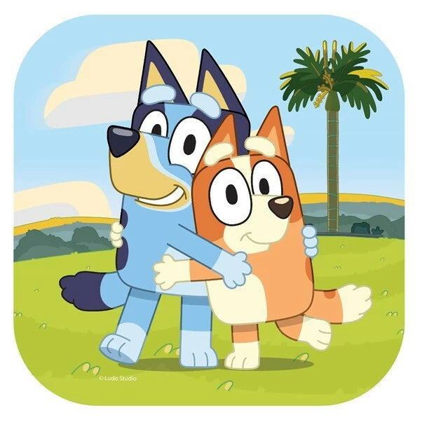 Bluey 9"/23cm Square Paper Plates - 8 Pack 1 Bluey 9"/23cm Square Paper Plates - 8 Pack