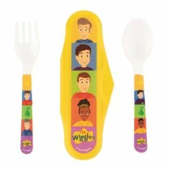 The Wiggles We're All Fruit Salad 2pc Travel Cutlery Set