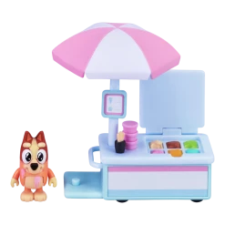 Bluey Ice Cream Cart With Bingo Figurine Vehicle Playset