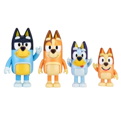Bluey & Family New Expressions Mini Figurines 4 Pack 7.5cm