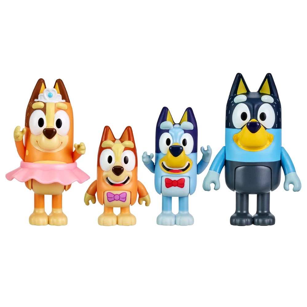 Bluey The Show Family Figurines 4 Pack 1 Bluey The Show Family Figurines 4 Pack