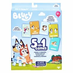 Bluey 5 In 1 School Friends Card Game