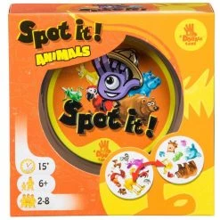 Moose Games SPOT IT! Animals Card Game