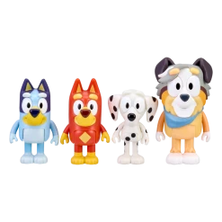 4-Pack Figurines: Bluey, Chloe, Calypso & Rusty