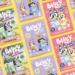 Bluey Colouring & Activity Pack Of 3 Books: Big Backyard, Fun & Games And Time To Play!