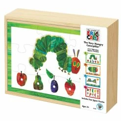 Briarpatch The Very Hungry Caterpillar 4 In 1 Wooden Puzzle Box