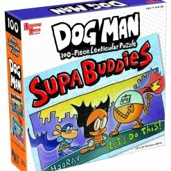 Dog Man Supa Buddies 3D Lenticular Puzzle 100 Piece